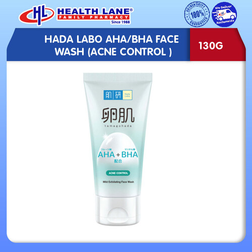 HADA LABO AHA BHA FACE WASH ACNE CONTROL 130G Health Lane eStore Malaysia